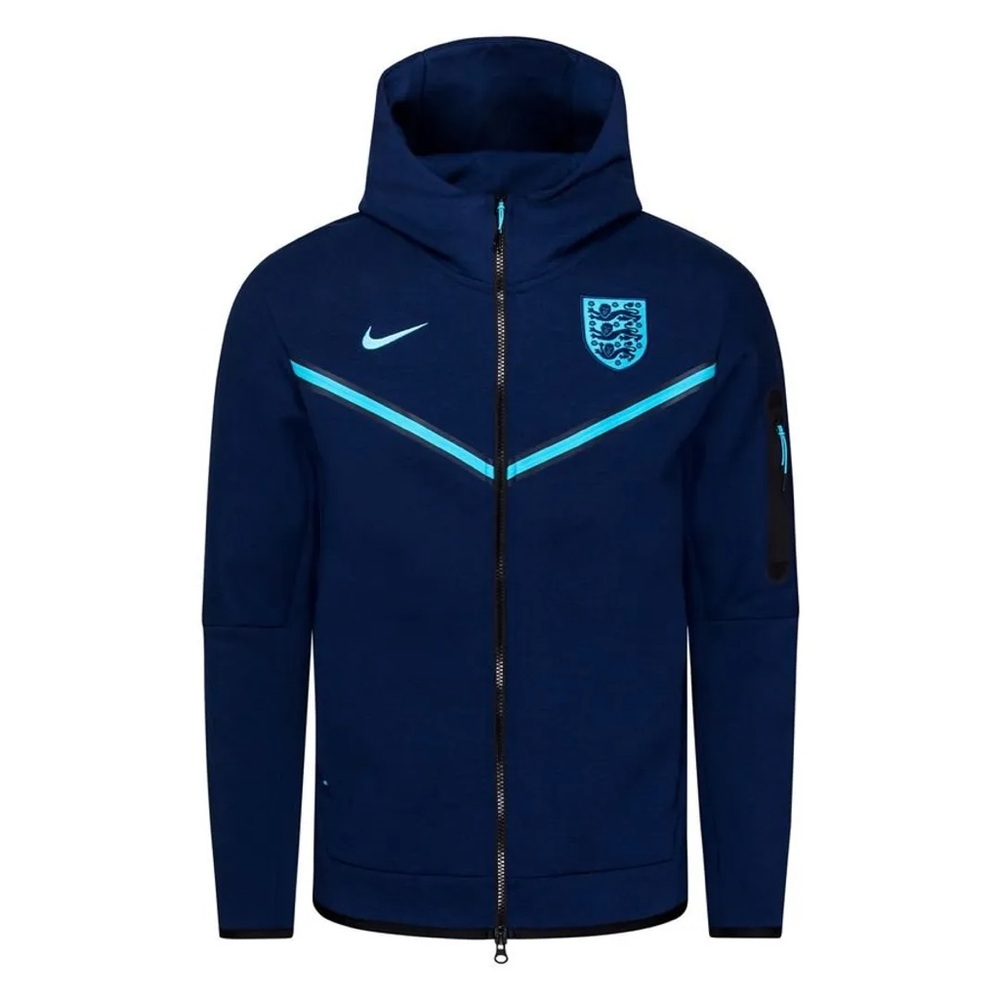 Nike England World Cup Tech Fleece Full Zip Hoodie Men’s Large Navy DH4771-492